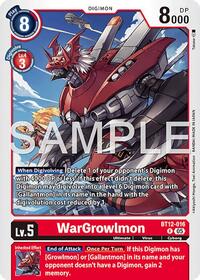 WarGrowlmon - BT12-016 (Reprint) (BT12-016 R) [Advanced Booster Digimon Generation]