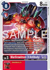 WarGrowlmon (X Antibody) (Reprint) (EX8-015 C) [Advanced Booster Digimon Generation]