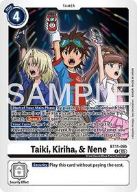 Taiki, Kiriha, & Nene (Reprint) (BT11-095 R) [Advanced Booster Digimon Generation]