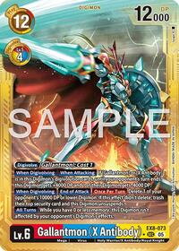 Gallantmon (X Antibody) (Gold Border) (EX8-073 SEC) [Advanced Booster Digimon Generation]