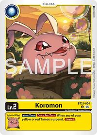 Koromon - BT21-004 (Reprint) (BT21-004 C) [Advanced Booster Digimon Generation]