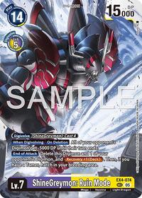 ShineGreymon: Ruin Mode (Reprint) (EX4-074 SR) [Advanced Booster Digimon Generation]