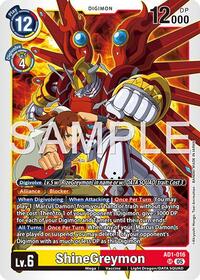 ShineGreymon - AD1-016 (AD1-016 SR) [Advanced Booster Digimon Generation]