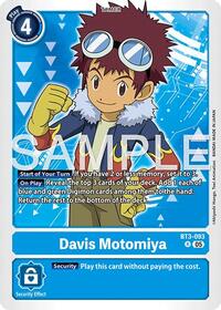 Davis Motomiya (Reprint) (BT3-093 R) [Advanced Booster Digimon Generation]