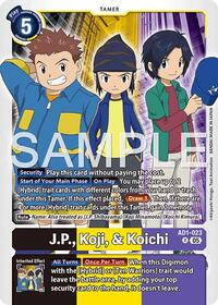 J.P., Koji, & Koichi (AD1-023 R) [Advanced Booster Digimon Generation]