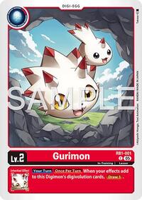 Gurimon (Reprint) (RB1-001 C) [Advanced Booster Digimon Generation]
