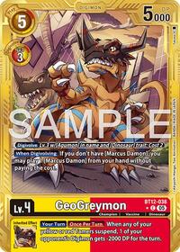 GeoGreymon - BT12-038 (Gold Border) (BT12-038 C) [Advanced Booster Digimon Generation]