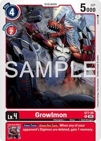 Growlmon - ST7-05 (Reprint) (ST7-05 R) [Advanced Booster Digimon Generation]
