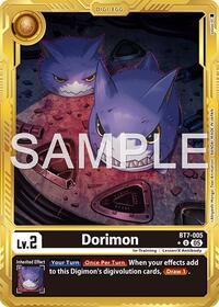 Dorimon (Gold Border) (BT7-005 U) [Advanced Booster Digimon Generation]