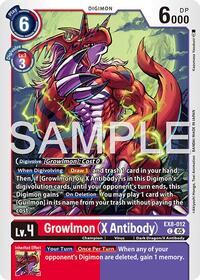 Growlmon (X Antibody) (Reprint) (EX8-012 C) [Advanced Booster Digimon Generation]