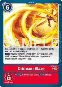 Crimson Blaze (Reprint) (BT8-097 U) [Advanced Booster Digimon Generation]