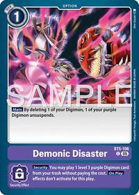 Demonic Disaster (Reprint) (BT5-106 C) [Advanced Booster Digimon Generation]