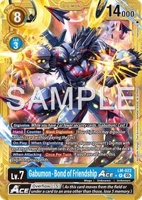 Gabumon - Bond of Friendship ACE (Gold Border) (LM-022 P) [Advanced Booster Digimon Generation]