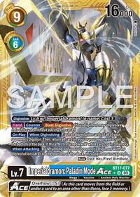Imperialdramon: Paladin Mode ACE (Gold Border) (BT17-077 SR) [Advanced Booster Digimon Generation]