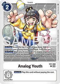 Analog Youth (Reprint) (EX1-066 R) [Advanced Booster Digimon Generation]