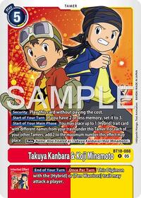 Takuya Kanbara & Koji Minamoto (Reprint) (BT18-088 R) [Advanced Booster Digimon Generation]