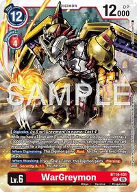 WarGreymon - BT14-101 (Reprint) (BT14-101 SEC) [Advanced Booster Digimon Generation]
