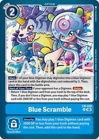 Blue Scramble (Reprint) (LM-028 P) [Advanced Booster Digimon Generation]