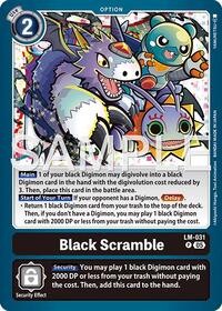 Black Scramble (Reprint) (LM-031 P) [Advanced Booster Digimon Generation]