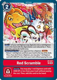 Red Scramble (Reprint) (LM-027 P) [Advanced Booster Digimon Generation]