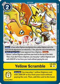 Yellow Scramble (Reprint) (LM-029 P) [Advanced Booster Digimon Generation]