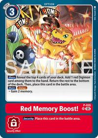 Red Memory Boost! (Reprint) (P-035 SR) [Advanced Booster Digimon Generation]