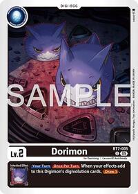 Dorimon (Reprint) (BT7-005 U) [Advanced Booster Digimon Generation]