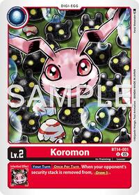 Koromon - BT14-001 (Reprint) (BT14-001 U) [Advanced Booster Digimon Generation]
