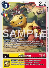 Agumon - BT12-034 (Reprint) (BT12-034 C) [Advanced Booster Digimon Generation]