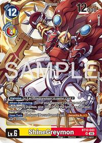 ShineGreymon - BT12-043 (Reprint) (BT12-043 SR) [Advanced Booster Digimon Generation]