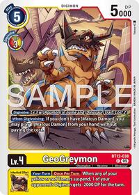 GeoGreymon - BT12-038 (Reprint) (BT12-038 C) [Advanced Booster Digimon Generation]