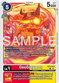 Geogreymon - BT13-012 (Reprint) (BT13-012 C) [Advanced Booster Digimon Generation]