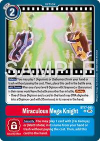 Miraculous Mega Knight (Reprint) (BT17-095 U) [Advanced Booster Digimon Generation]