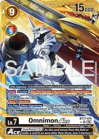Omnimon ACE (Gold Border) (BT17-078 SR) [Advanced Booster Digimon Generation]