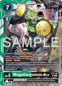 MegaGargomon ACE (Reprint) (ST17-08 SR) [Advanced Booster Digimon Generation]
