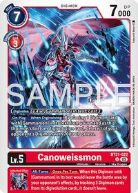 Canoweissmon (Reprint) (BT21-022 U) [Advanced Booster Digimon Generation]