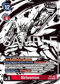 Siriusmon (SP) (AD1-007 SR) [Advanced Booster Digimon Generation]