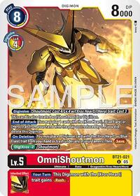 OmniShoutmon (Reprint) (BT21-021 U) [Advanced Booster Digimon Generation]